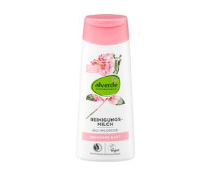 alverde NATURKOSMETIK Leche limpiadora de rosa silvestre, 200 ml