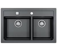 Alveus Atrox fregadero de granito 79x50 cm negro 1132002