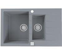 Alveus Cadit fregadero de granito 79x50 cm gris/grafito/ónix 1131360