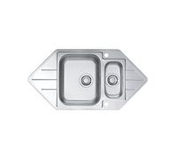 alveus fregadero de acero inoxidable 18/10, tamaño: 98,5 x 50 cm, esquina de fregadero, Type: Line 40, 1 pieza
