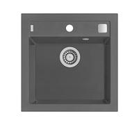 alveus fregadero formic 20, granital Plus, steel, 1 pieza, 52 x 51 cm, 1103762