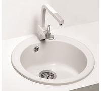 Alveus Niagara fregadero de granito 51x51 cm blanco 1121111