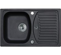 Alveus Record fregadero de granito 78x48 cm negro 1115191