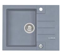 Alveus Rock fregadero de granito 59.5x47.5 cm gris/grafito/ónix 4213004