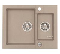 Alveus Rock fregadero de granito 59.5x47.5 cm gris/grafito/ónix 4218002