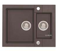 Alveus Rock fregadero de granito 59.5x47.5 cm marrón 4218003