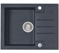 Alveus Rock fregadero de granito 59.5x47.5 cm negro 4213005