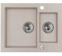 Alveus Rock'n'Roll fregadero de granito 59.5x47.5 cm beige 1218022
