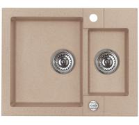 Alveus Rock'n'Roll fregadero de granito 59.5x47.5 cm beige 1218055