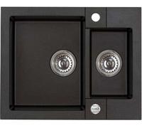 Alveus Rock'n'Roll fregadero de granito 59.5x47.5 cm negro 1218091