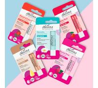 Alviana Lip Balm Collection - Juego de 5 bálsamos labiales orgánicos naturales: sensibles, reparadores y cuidados, bronce, rojo brillante, rosa dulce, hipoalergénicos, veganos, calidad europea