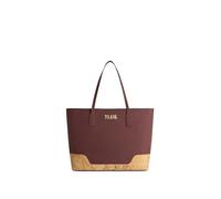 Alviero Martini 1A Classe Bolsa Shopping Frost Geo, Red Wine, 42x27x14 cm