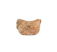 Alviero Martini 1A Classe Bolso bandolera Medialuna Soft Petals, Tobacco, 35 x 24 x 13 cm, cierre con cremallera, correa ajustable