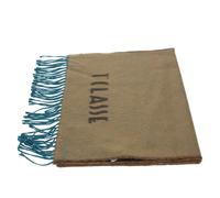 ALVIERO MARTINI 1a CLASSE Bufanda con flecos y logo lettering 40 x 180, 0586 Bark Color, Talla única, con flecos