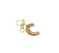 Alviero Martini 1a Classe - Llavero de Cuero Beige Diseño Elegante - Accessories - Mujer - Amarillo - ONE SIZE -