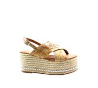 Alviero Martini 1A Classe Sandalias con cuña para mujer, color blanco, modelo 1120 1120, piel sintética, Color blanco., 36 EU