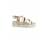 Alviero Martini 1A Classe Sandalias con cuña para mujer, color blanco, modelo 2181 2181, piel sintética, Color blanco., 38 EU