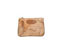 alviero martini Bolsita Soft Fusion con impresión geográfica, 20 x 13 cm, tabaco, Tabaco