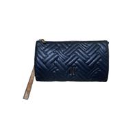 Alviero Martini Bolso de mano, tejido revestido, cierre de clip, bolsillo interior con cremallera