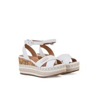 Alviero Martini Prima Class Z1402-8662-0900 Sandalia de cuña, Color blanco., 39 EU