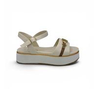 Alviero Martini Prima Classe Z1385662 Sandalias con cuña Mujer Beige, Color blanco., 40 EU