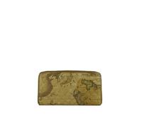 Alviero Martini Primera Clase Cartera Ziparound para mujer con logotipo natural, natural