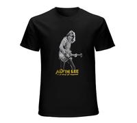 Alvin Lee A Tribute To Guitarist Legend T-Shirt Graphic tee Printed Top Mens Black Shirt L