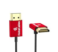 Alvin’s Cables - Cable HDMI 8K 2.1 de 48 Gbps, 8K@60Hz 4K@120Hz, alta velocidad, Φ2,4 mm, ultradelgado, para Sony A7 A9, BMPCC, para Canon C70, para Atomos Ninja, para Feelworld, ángulo ascendente