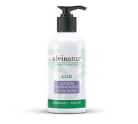ALVINATUR - Loción hidratante CBD 250ml, Hidratación Corporal, Cuidado de la piel, Secas y sensibles, Con aceites esenciales, Botella con dosificador