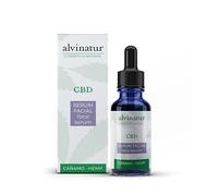 ALVINATUR - Sérum facial CBD 30ml, Ideal para cuidado intensivo y masajes faciales, Envase de cristal con gotero