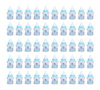 Alvinlite 50 botellas de chocolate para caramelos, caja de regalo reutilizable para baby shower, regalos de fiesta, decoraciones |Azul| Caja de dulces