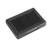 Alvinlite Caja de Tarjeta de Juego de plástico PP 28in1 Caja de Tarjeta de Memoria de Juego de Caja Fija para Nintendo 3DS DSL DSI LL(Negro)