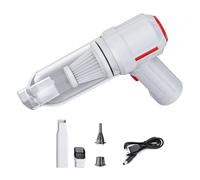 Alvinlite Handheld Car Vacuum Cleaner, 9000Pa Vacuum Cleaner and Air Duster Low Noise Cordless Portable Handheld Vacuum for Car, Home, Office, Pet (White)