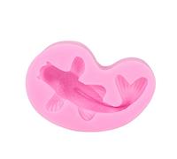 Alvinlite Molde de silicona para fondant - 3D realista en forma de Koi Fish Sugar Craft Molde de silicona para decoración de pasteles/magdalenas