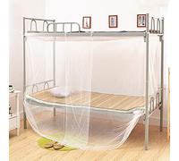 Alvinlite Mosquitera para Dormitorio de Estudiantes, 4 Esquinas, Dosel Cuadrado, Cama Individual, Malla, Cubierta -021 Mosquitera