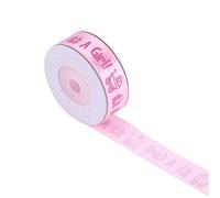 Alvinlite Pink Ribbon|It's a Girl Ribbon regalo de bebé para Baby Shower Bautizo Party Favor |Rosa| satén rojo