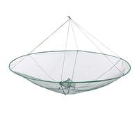 Alvinlite Red de Pesca Plegable Circular dibujable 150cm Malla de Nailon de Alta Resistencia Jaula Flotante para camarones Cangrejo Trampa para Peces Fundido
