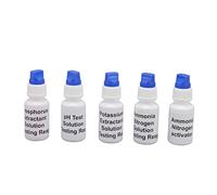 Alvinlite Solución líquida de Prueba de Suelo, Kit de Prueba de Suelo Multifuncional para medir nitrógeno, fósforo y potasio, para jardinería y Agricultura