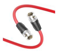Alvin's Cables 12G BNC-Coaxial-Cable HD SDI BNC Macho a Macho Cable Original para la Cámara de Vídeo 4K 50CM|19.7 pulgadas Rojo