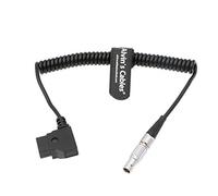 Alvin's Cables 2 Pines Macho a D-Tap Cable de Alimentación en Espiral para Bartech Focus Device Receiver Artemis Letus Redrock Hedén Steadicam