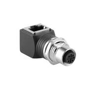 Alvin's Cables Adaptador M12 D-Code 4 Pin a RJ45 Cat6a IP68 Impermeable Blindado, Ethernet Industrial M12 Hembra a RJ45 Hembra para Cognex Keyence Omron Siemens SICK Baumer Datalogic