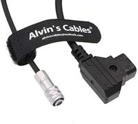 Alvin's Cables BMPCC 4K a D-Tap Cable de alimentación para Blackmagic Pocket Cinema Cámara 4K Gold Mount V Mount Battery Weipu 2 Pin Hembra a P-Tap (D-Tap con luz)