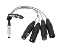 Alvin's Cables Breakout Cable de Audio de Entrada y Salida para Atomos Shogun Monitor Recorder 10 Pines a 4 XLR 3 Pines
