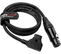 Alvin's Cables Cable de alimentación de D-Tap a Conector Hembra XLR de 3 Pines, de batería V-Mount a lámpara de vídeo SmallRig RC 120B, 1 m/39,4pulgadas