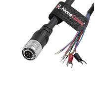 Alvin's Cables Cable de Control E/S Keyence para escáner SR-2000/SR-1000, Hirose 12 Pines a Extremo Libre Compatible con OP-87353/87354/87355, Alta flexibilidad para Cadena portacables, 1m/3.3ft