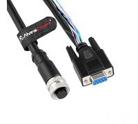 Alvin's Cables - Cable de control para lector de códigos de barras AI Keyence SR-X, conector hembra de 12 pines M12 código A a conector hembra DB9, reemplazo, cadena de tracción de alta flexibilidad