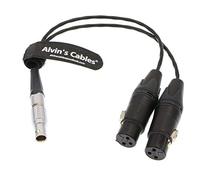 Alvin's Cables Cable de Entrada de Audio XLR Breakout para Atomos Shogun Monitor Recorder 10 Pines Macho a Doble XLR 3 Pines Hembra