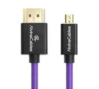 Alvin's Cables Cable en espiral 8K 2.1 Micro HDMI a HDMI para Atomos Ninja V, 8K @60Hz 4K @60Hz Cable HDMI de alta velocidad para Sony A7RIII A7II A7M3, para Canon R5 M6, para FUJIFILM X-T4 X-T3