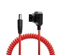 Alvin's Cables Cable espiral Dtap a DC para Atomos Shinobi, Cable de alimentación D-Tap a 2.1 CC ultra suave para Blackmagic Design Video Assist, SmallHD 702, para monitor Feelworld FW568