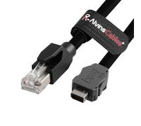 Alvin's Cables Cable Ethernet IX Industrial a RJ45 Cat6A, IX30G-A-10S-CV(7.0) con llave RJ45 macho, cable de cadena de tracción muy flexible para sensor de automatización Visión industrial PLC 5 m|